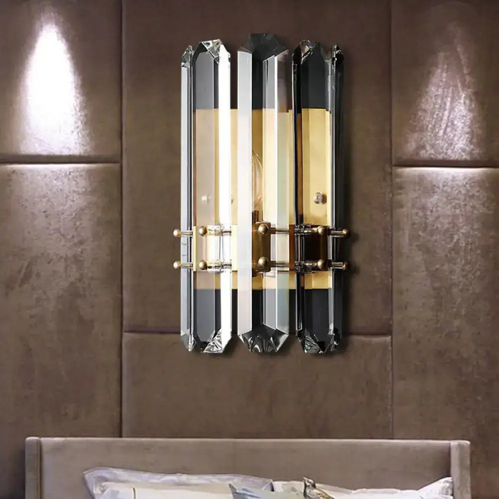 Crystal Chrome Wall Sconce