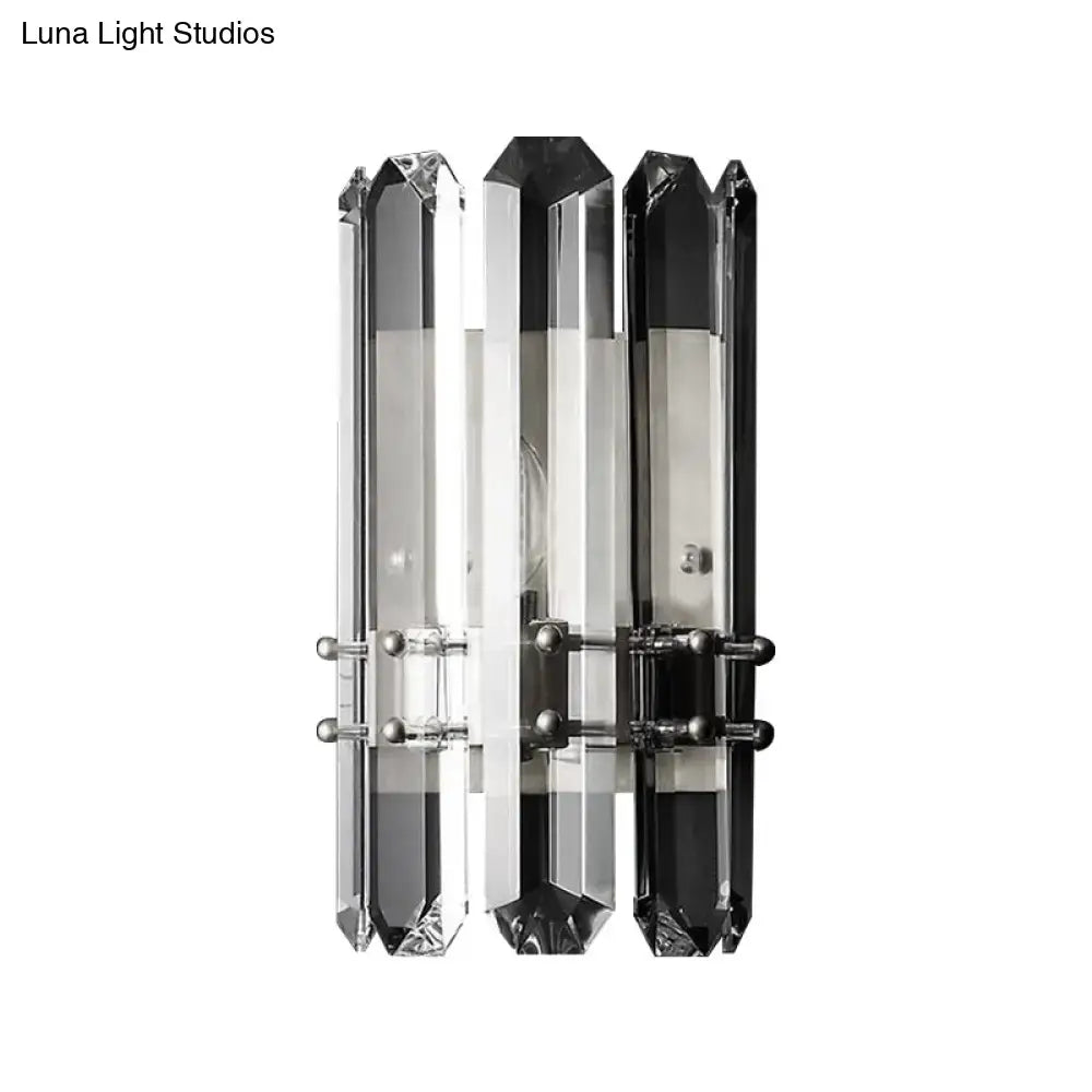 Crystal Chrome Wall Sconce