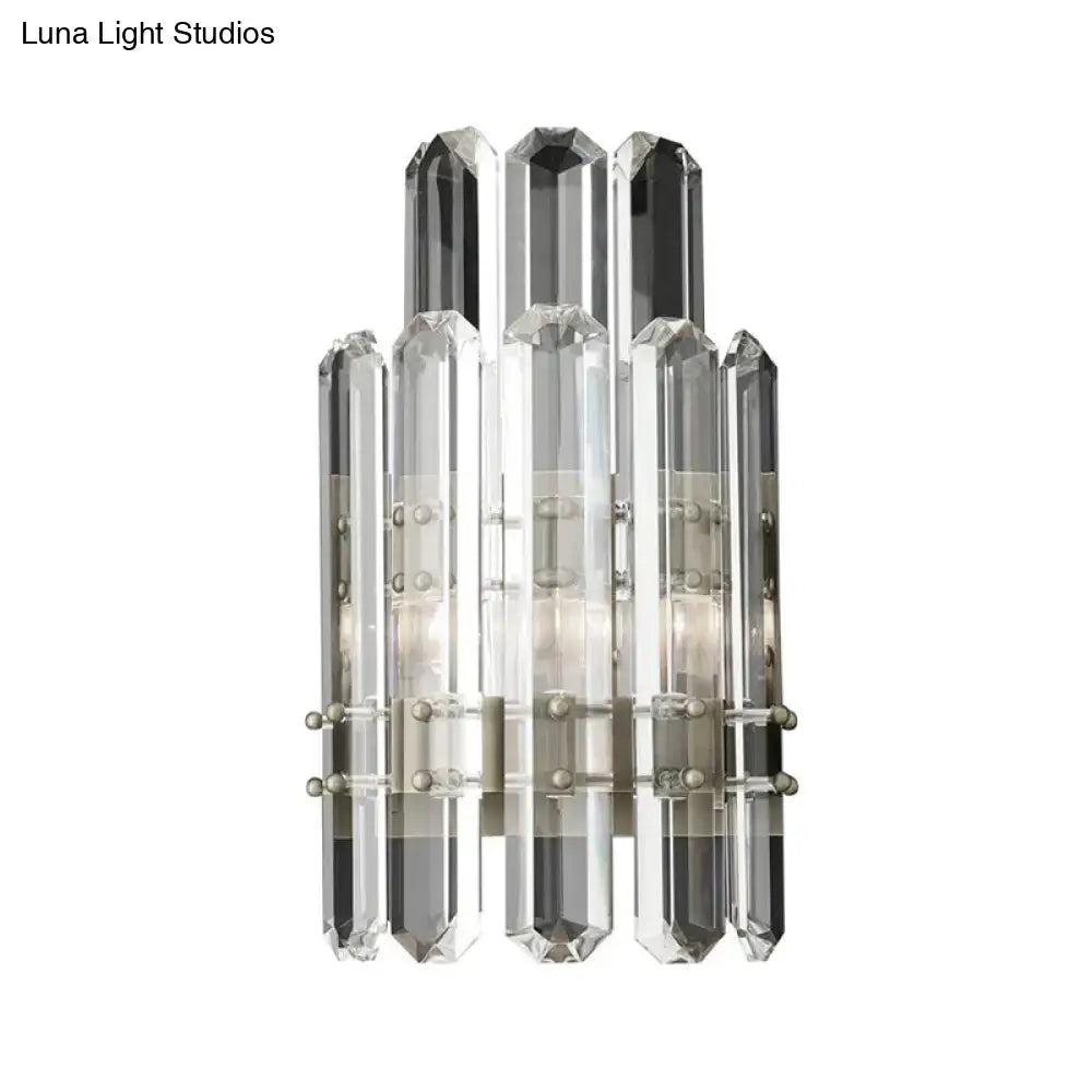 Crystal Chrome Wall Sconce