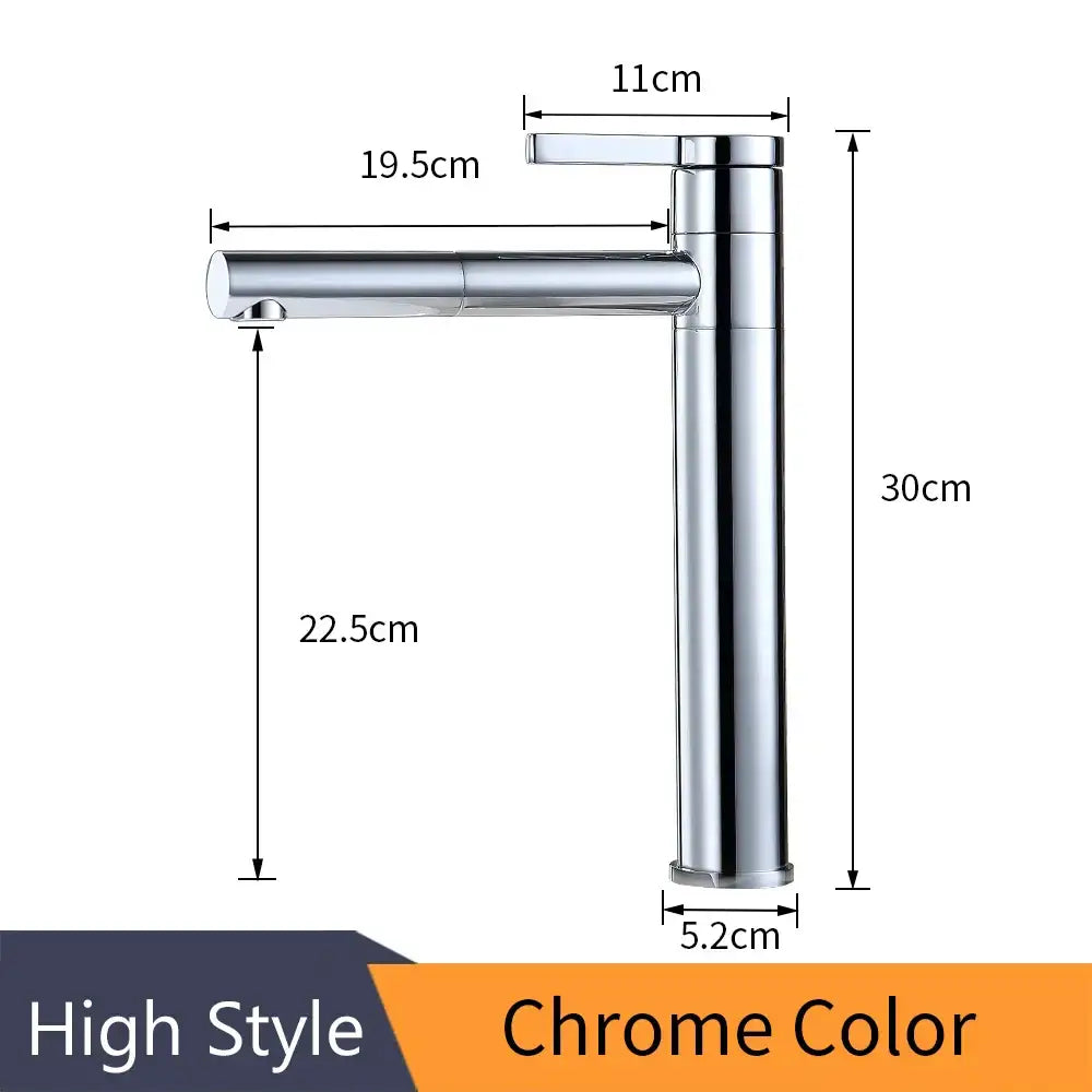 Chrome Brass Vessel Faucet