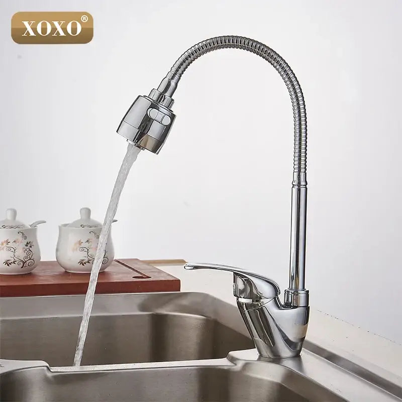 Chrome Brass Kitchen Faucet