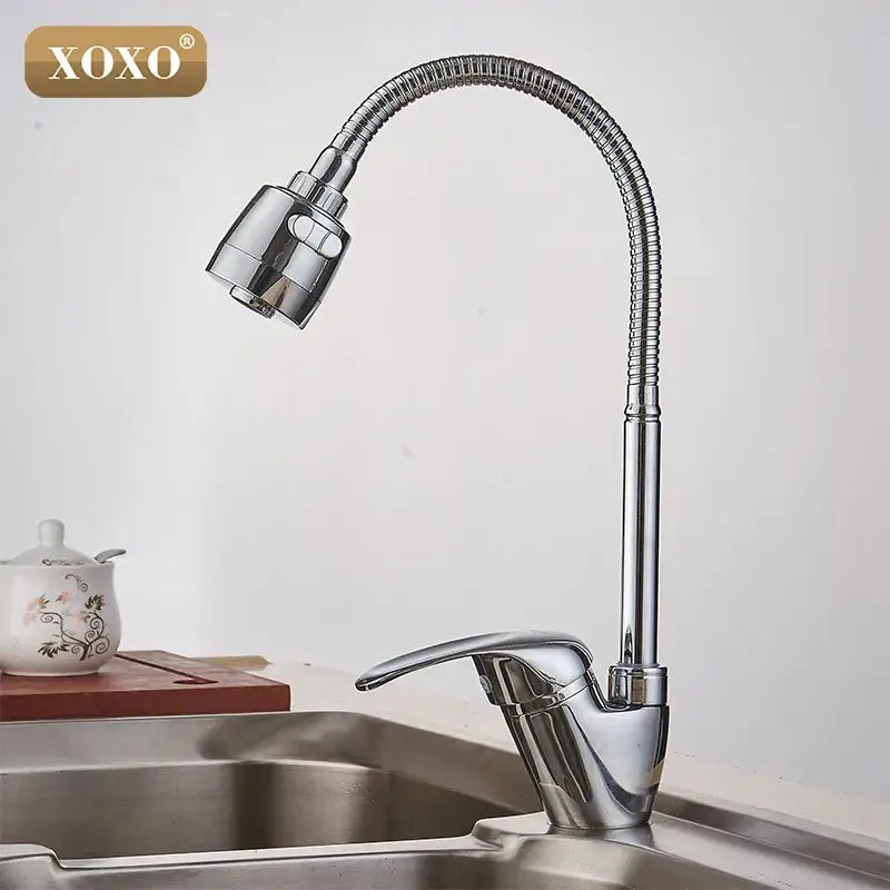Chrome Brass Kitchen Faucet