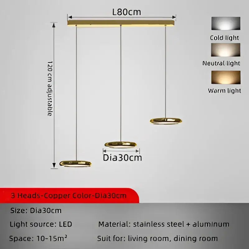 Chrome Circular Pendant Light