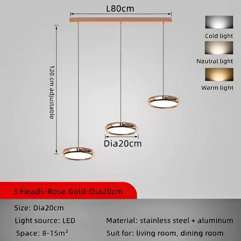 Chrome Circular Pendant Light