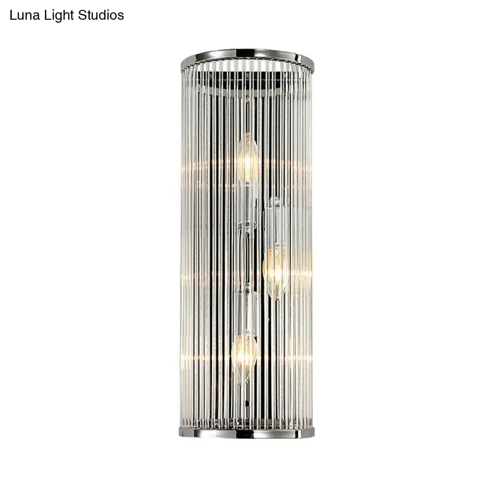 Chrome Crystal Shade Wall Light