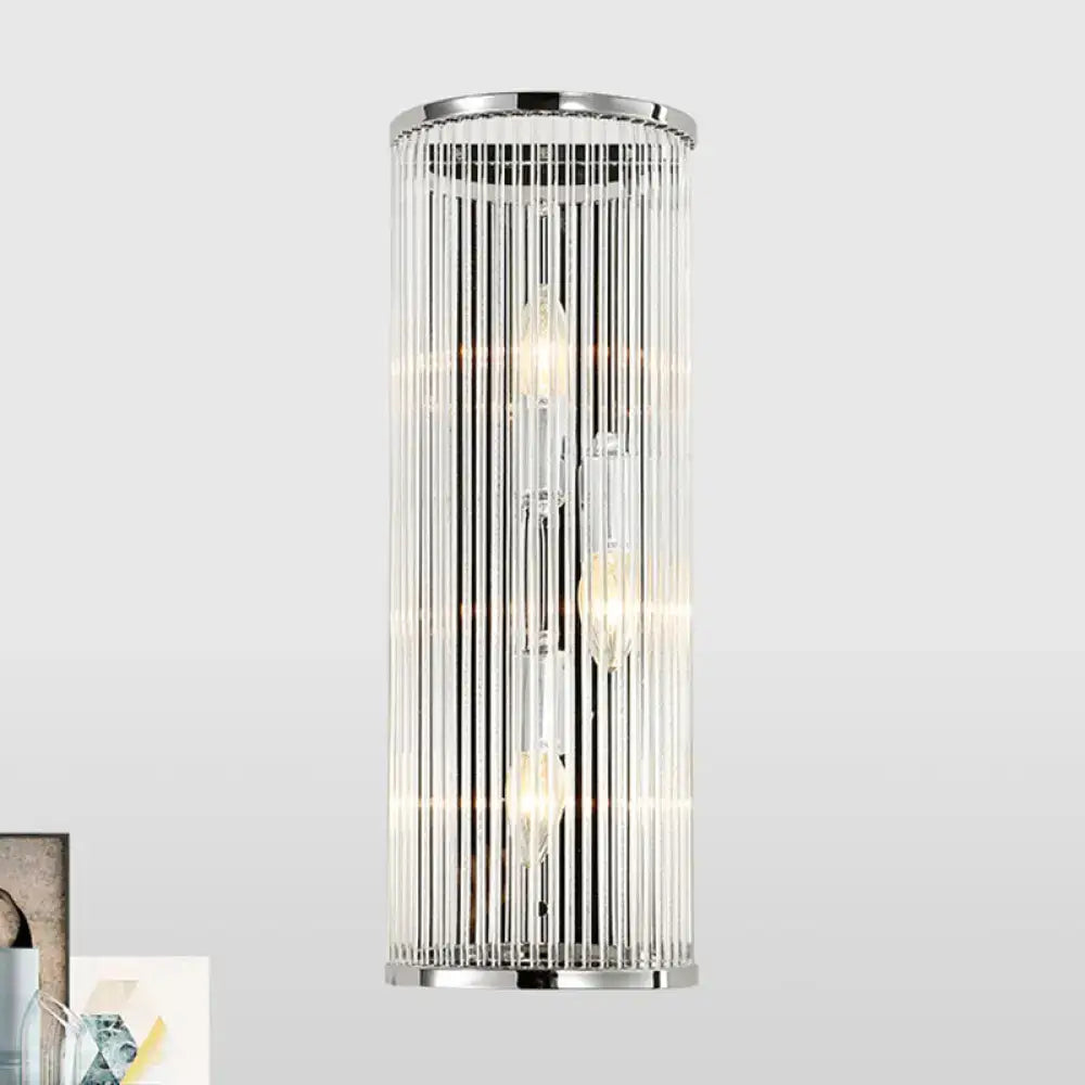 Chrome Crystal Shade Wall Light