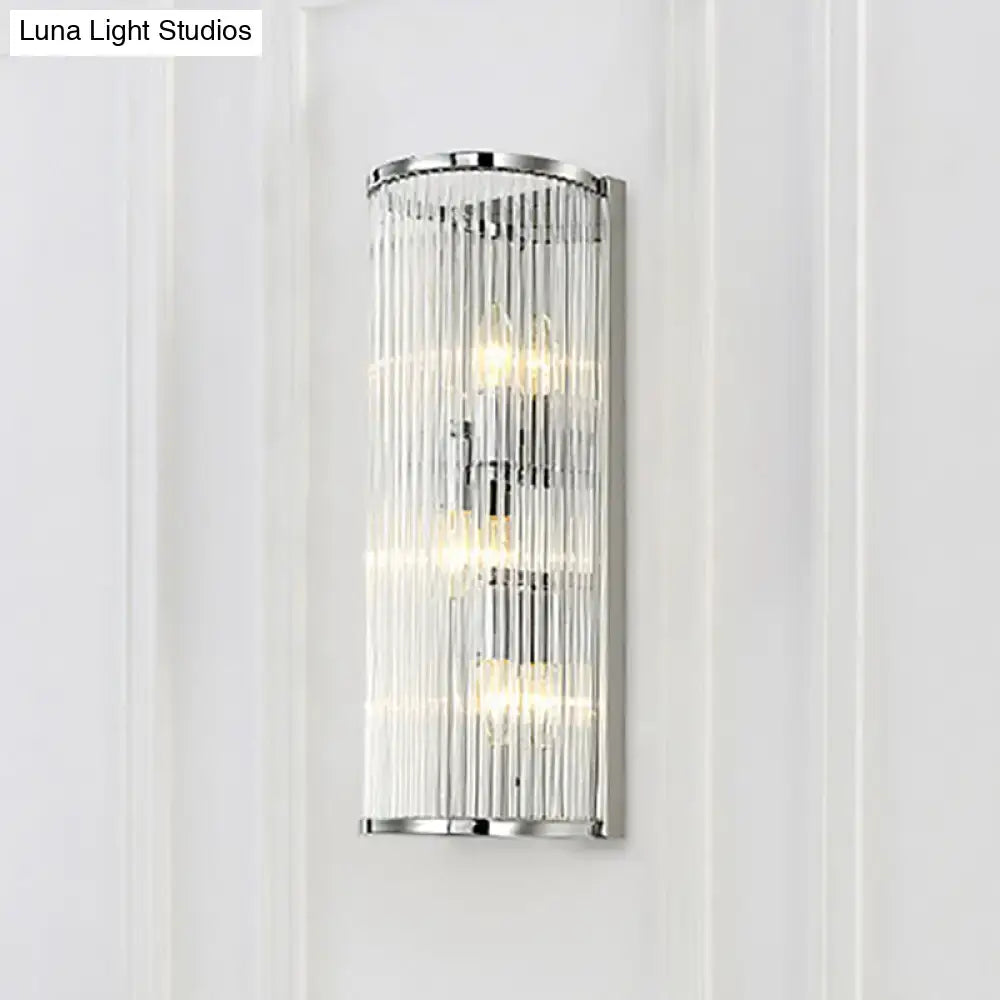 Chrome Crystal Shade Wall Light