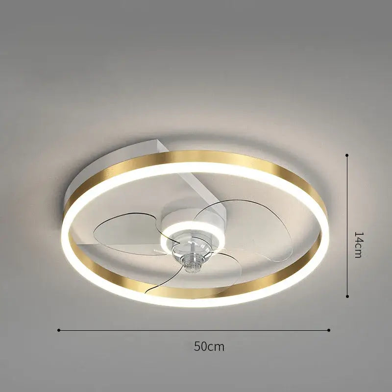 Chrome Crystal Ceiling Fan Light