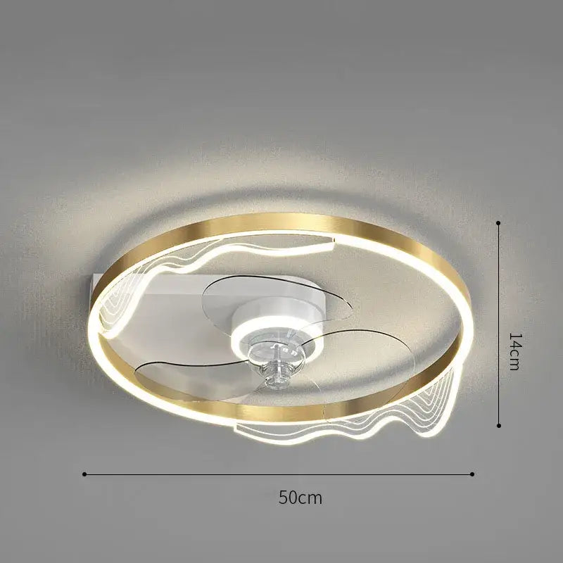Chrome Crystal Ceiling Fan Light