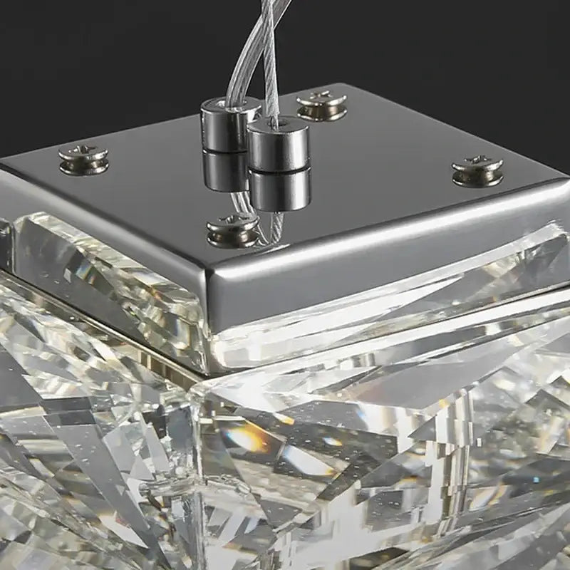 Chrome Crystal Dining Pendant Lamp
