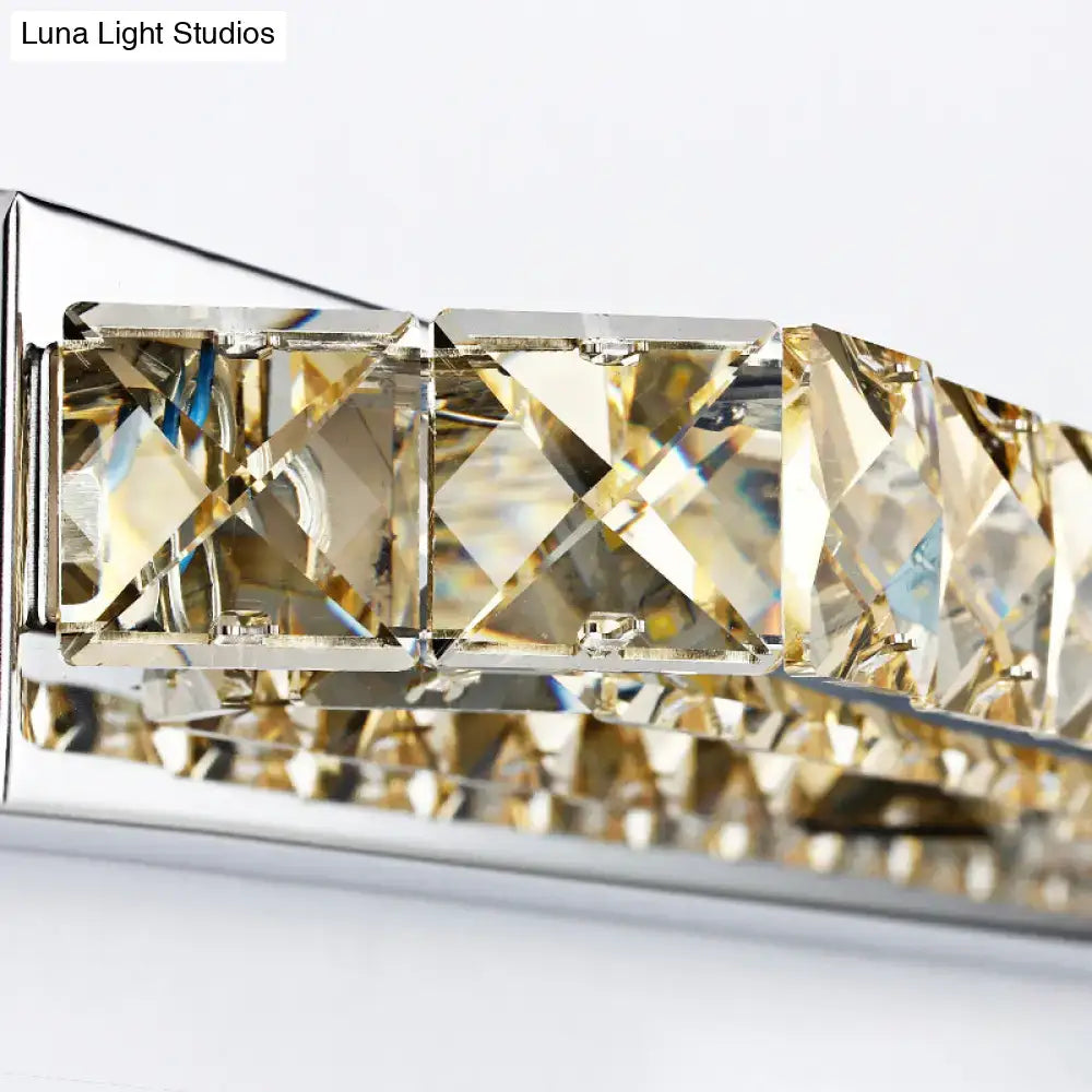 Chrome Crystal Wall Light