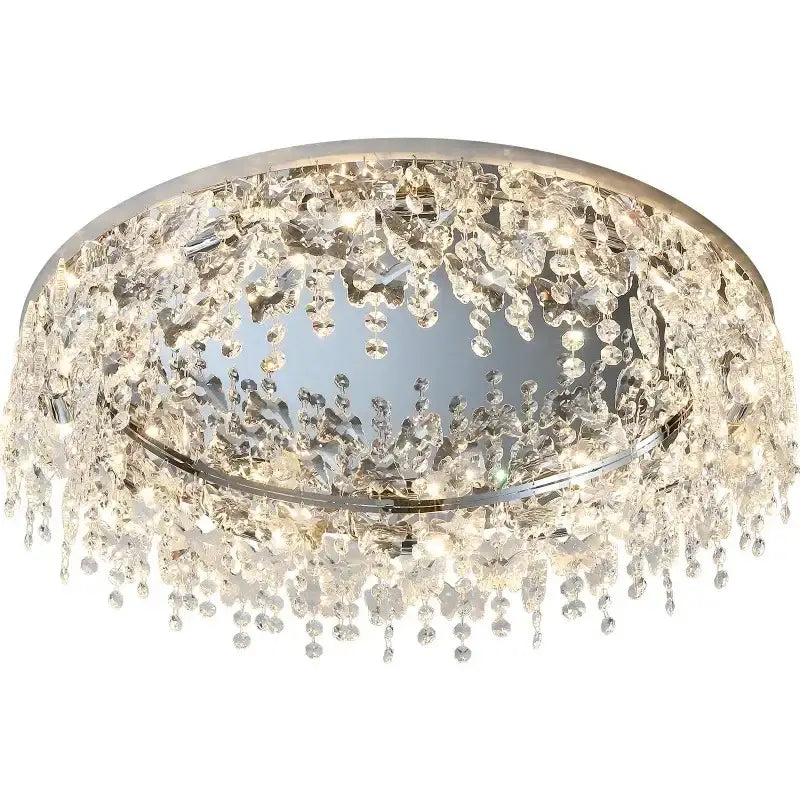 Chrome Crystal LED Chandelier 50 To 80cm