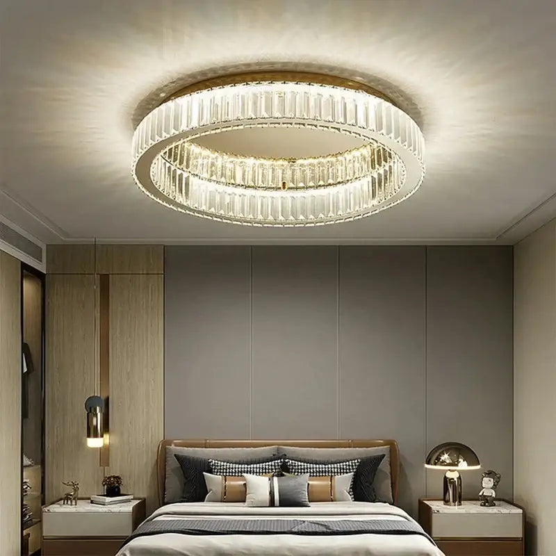 Chrome Double Ring Light