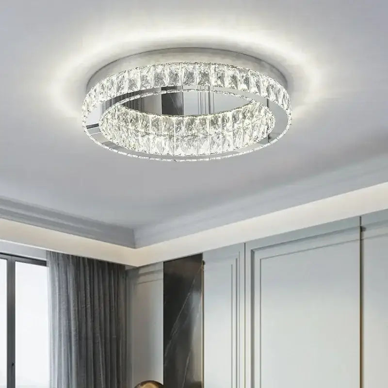Dimmable Crystal Ceiling Lamp