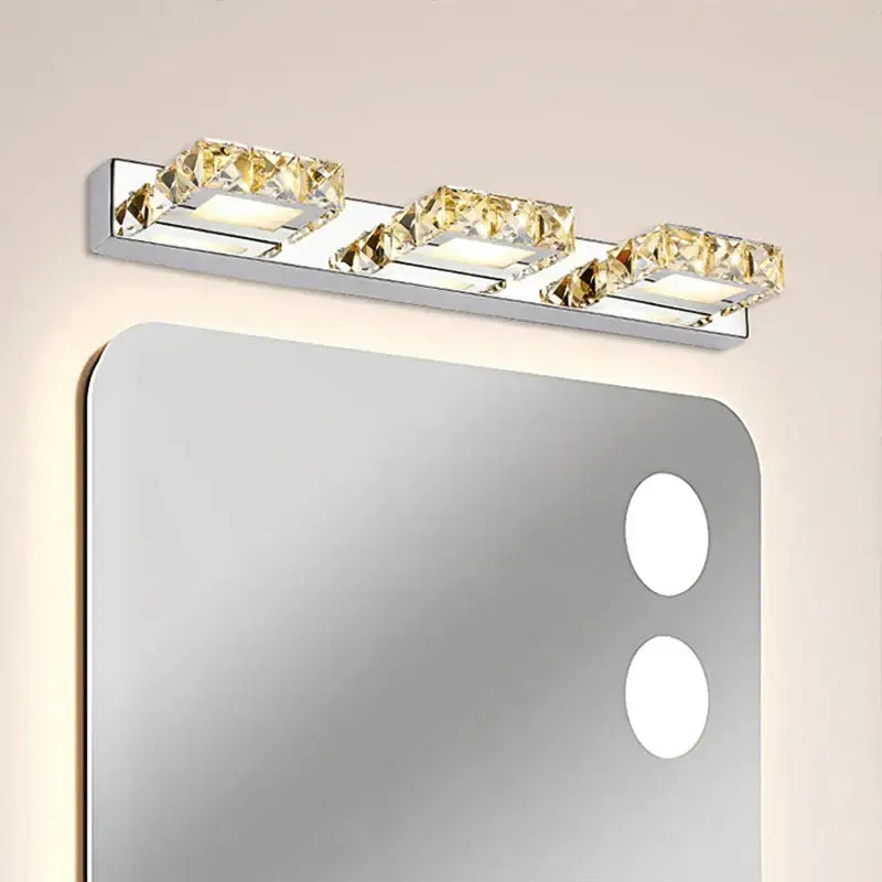 Chrome Crystal Mirror Light