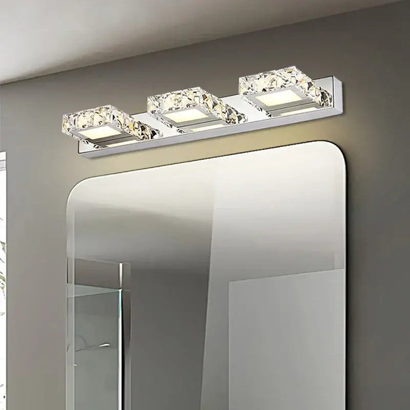 Chrome Crystal Mirror Light