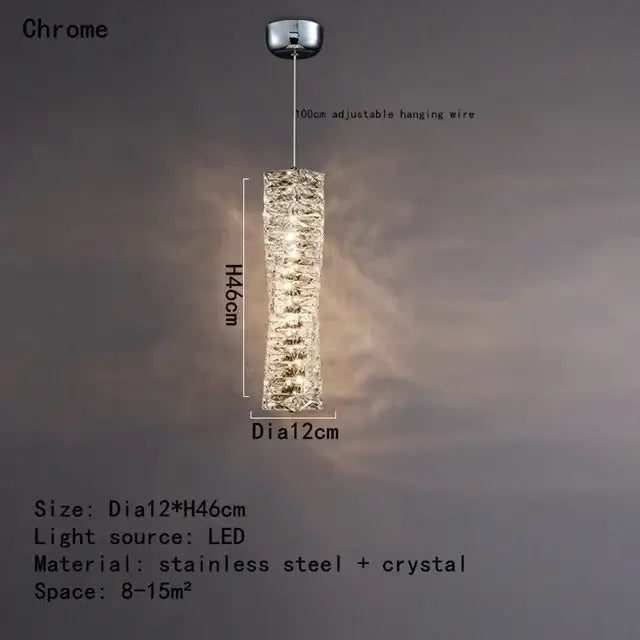 Gold Crystal Remote Dimming Ceiling Chandelier