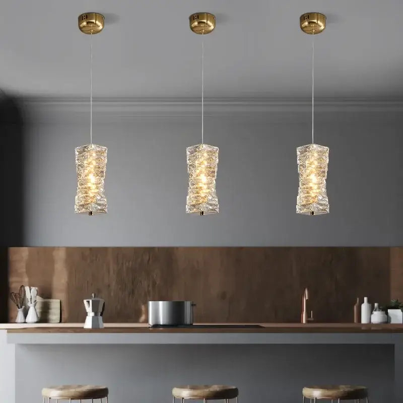 Gold Crystal Remote Dimming Ceiling Chandelier