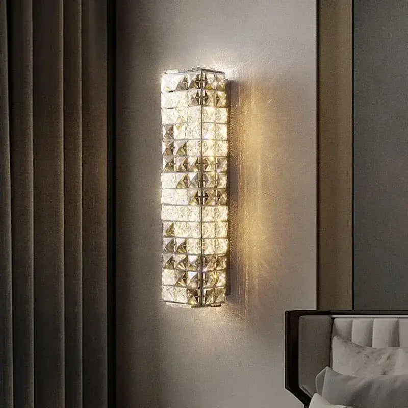 Chrome Crystal Mosaic Lamp