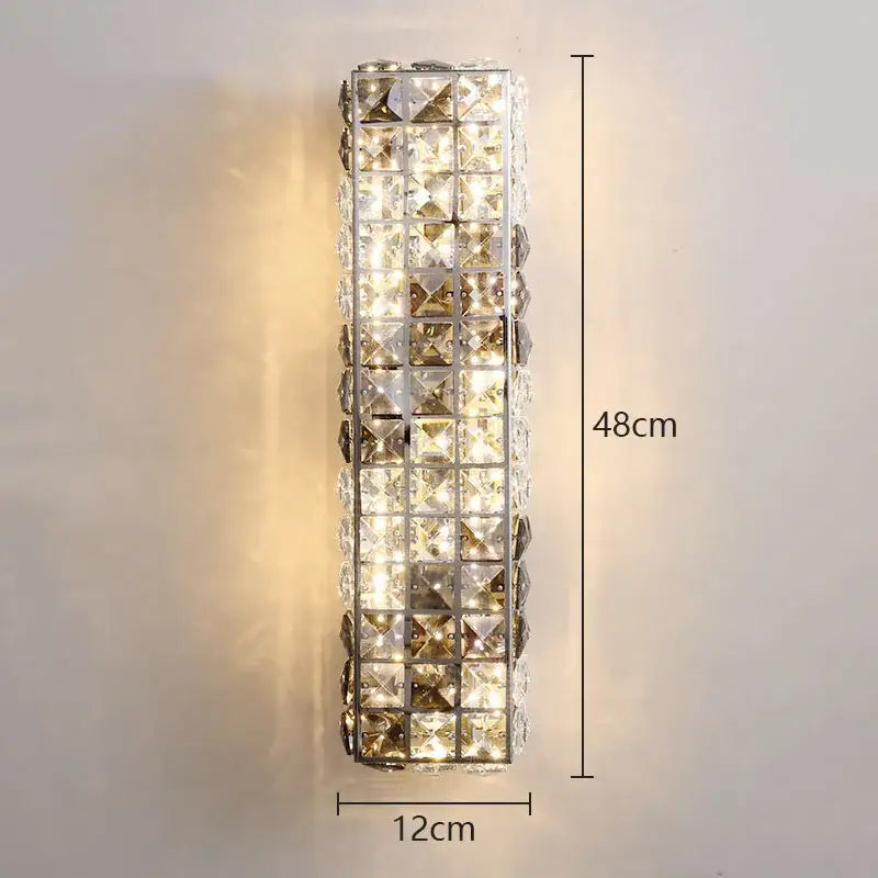 Chrome Crystal Mosaic Lamp