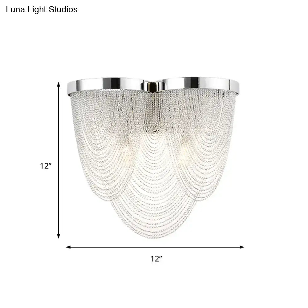 Aluminum Chrome Wall Light Dual-Light G9