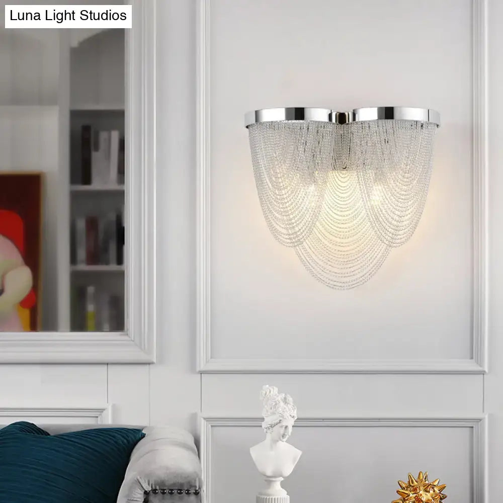 Aluminum Chrome Wall Light Dual-Light G9