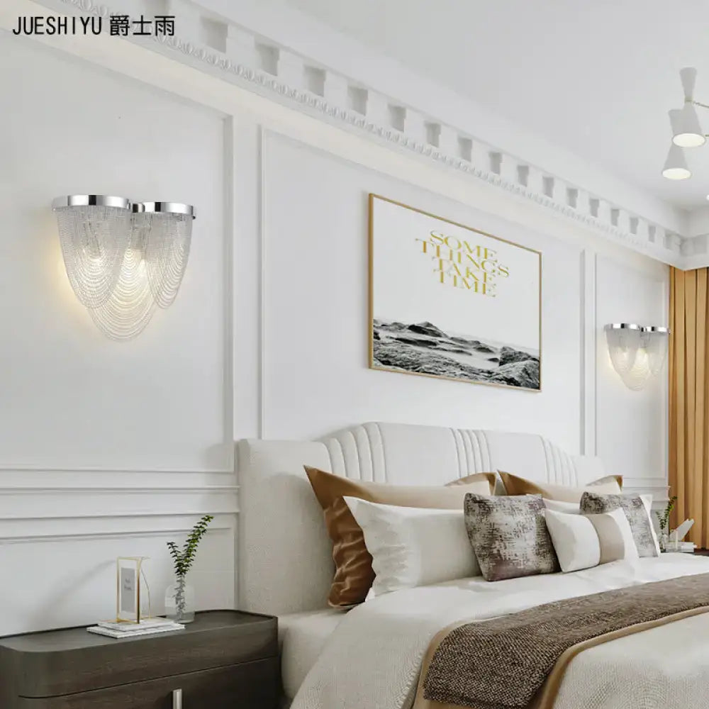 Aluminum Chrome Wall Light Dual-Light G9