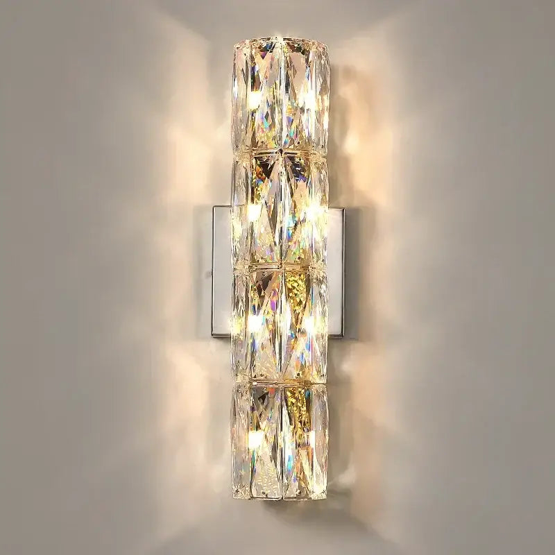 Chrome Crystal Wall Sconce Nordic 100cm
