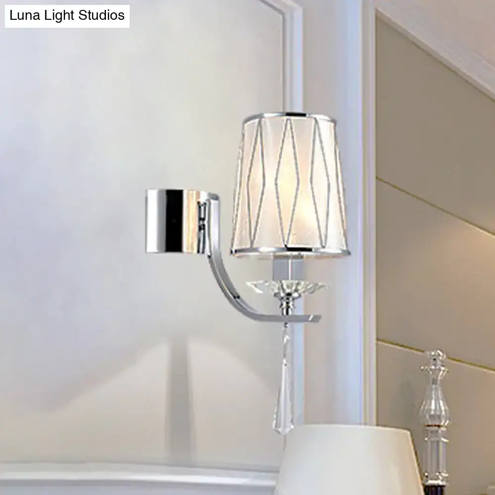 Chrome K9 Crystal Wall Fixture