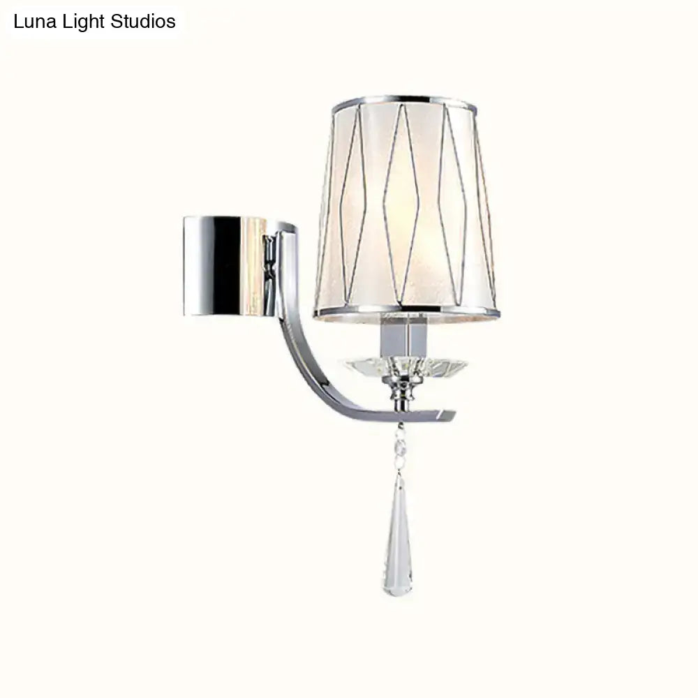 Chrome K9 Crystal Wall Fixture