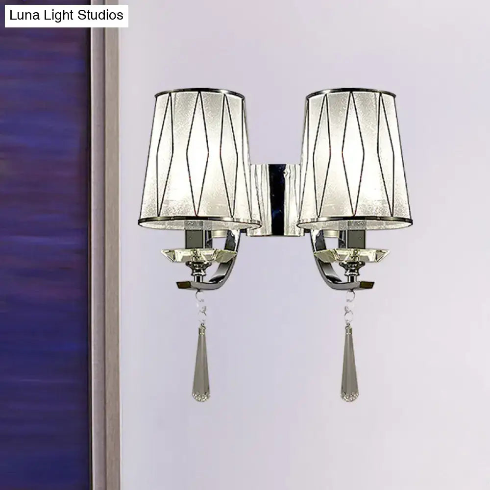 Chrome K9 Crystal Wall Fixture