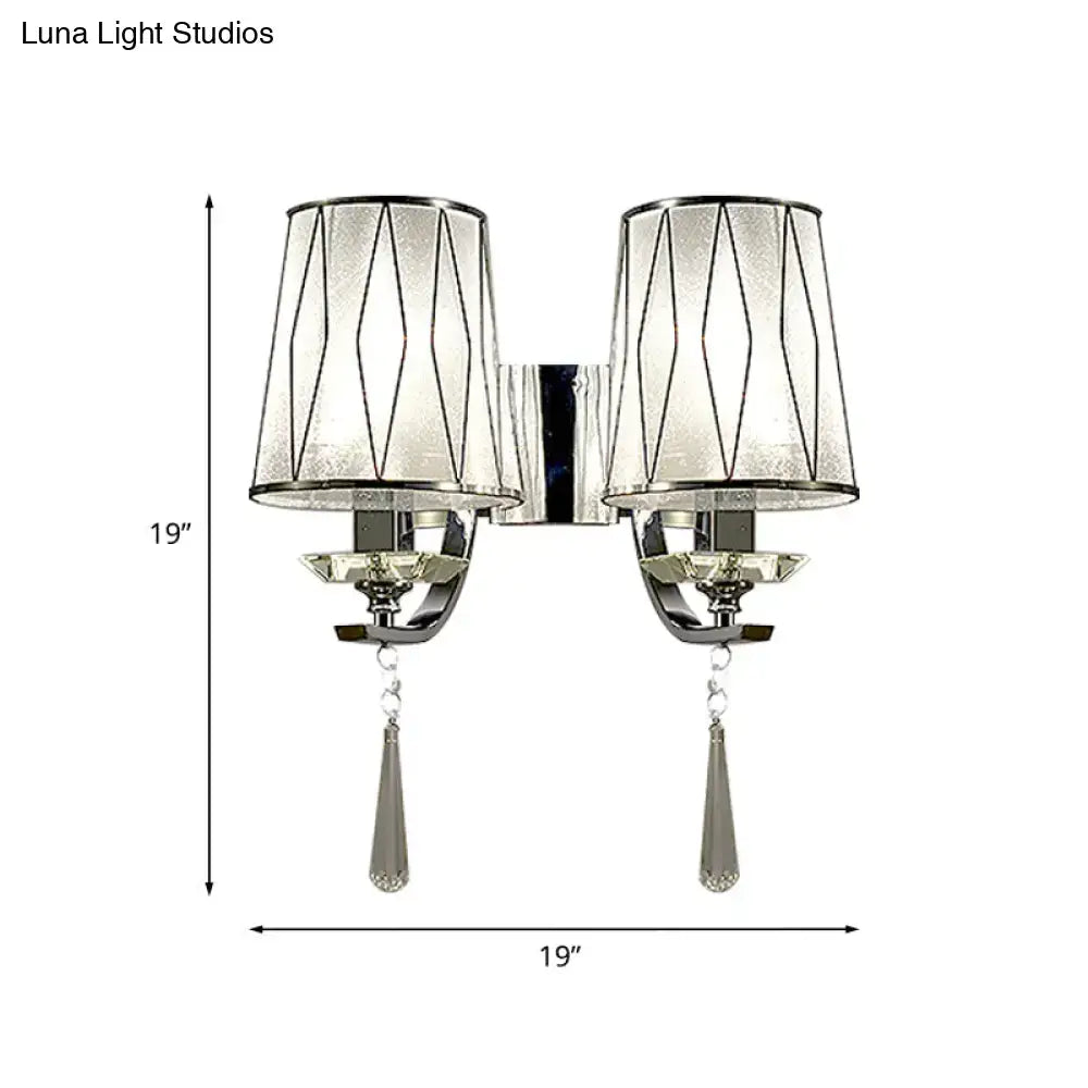 Chrome K9 Crystal Wall Fixture