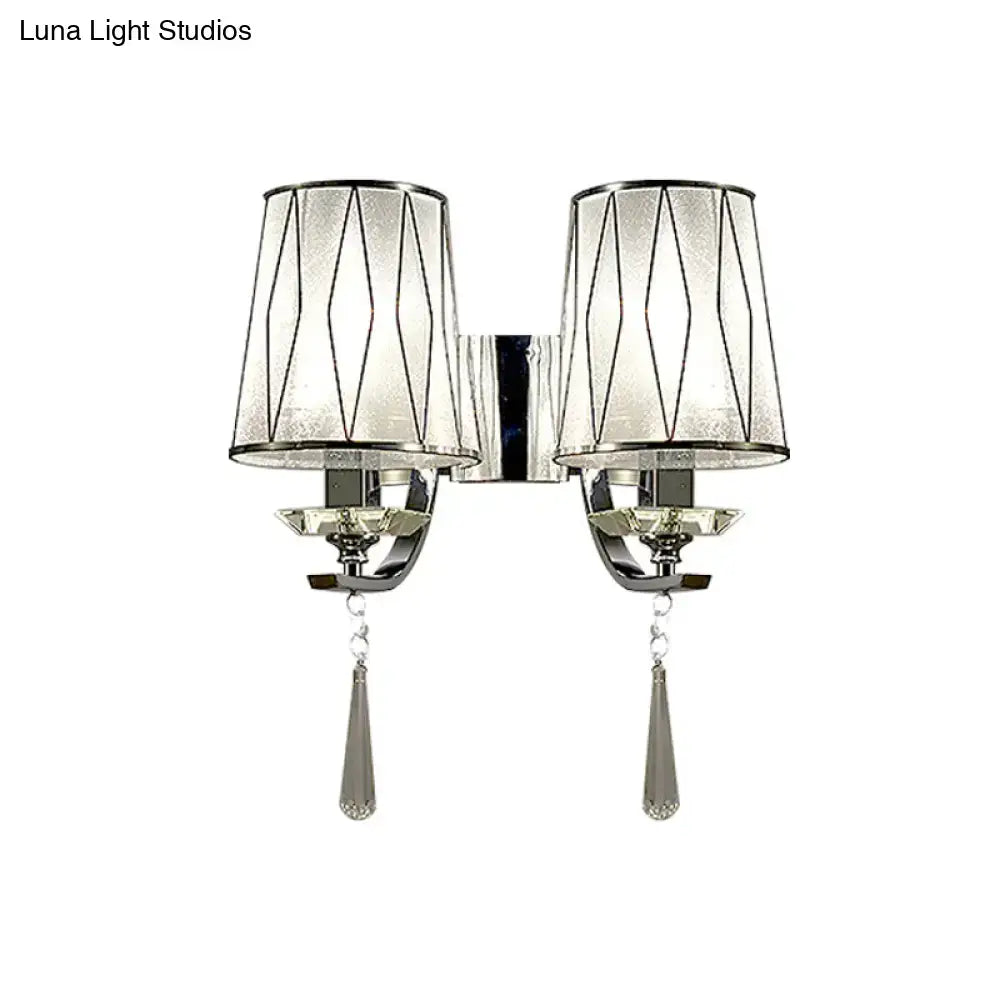 Chrome K9 Crystal Wall Fixture