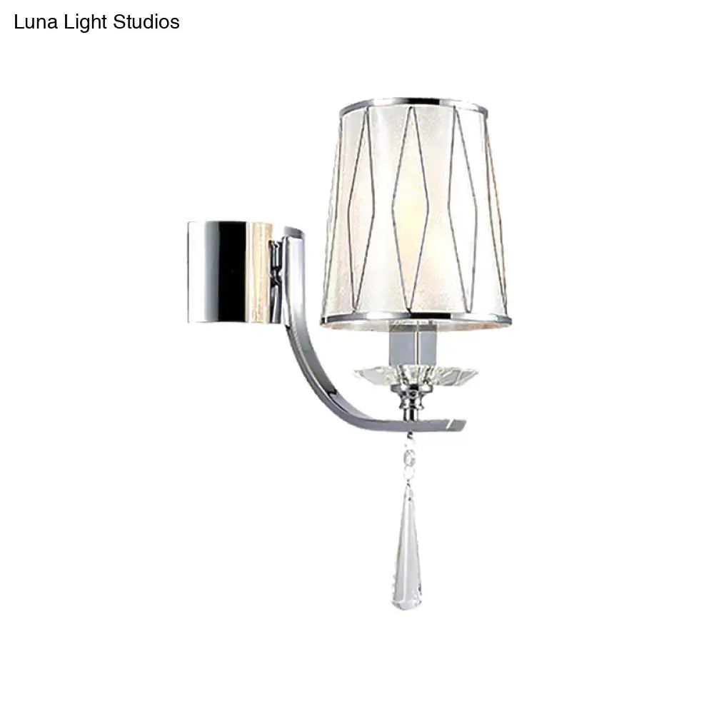 Chrome K9 Crystal Wall Fixture
