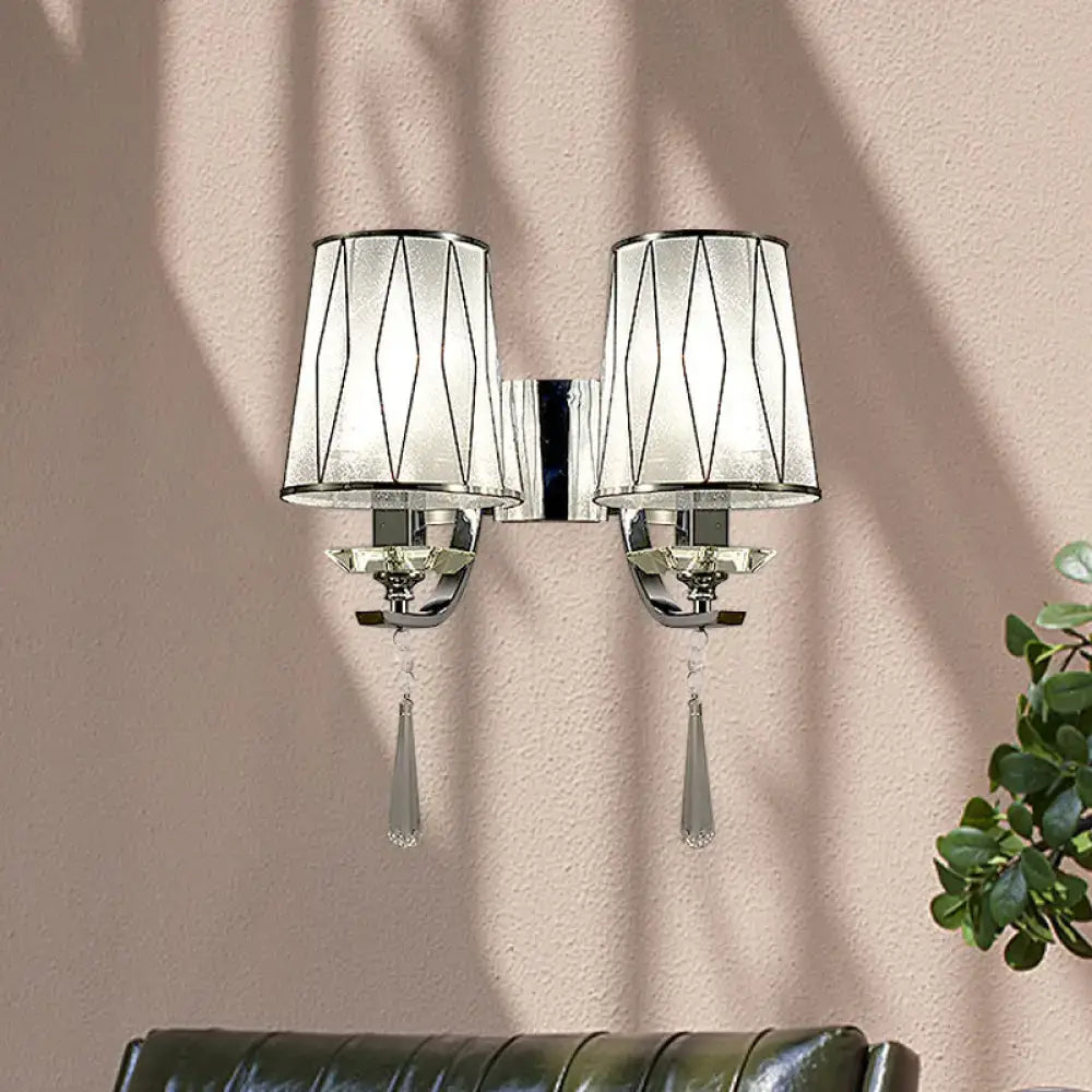 Chrome K9 Crystal Wall Fixture