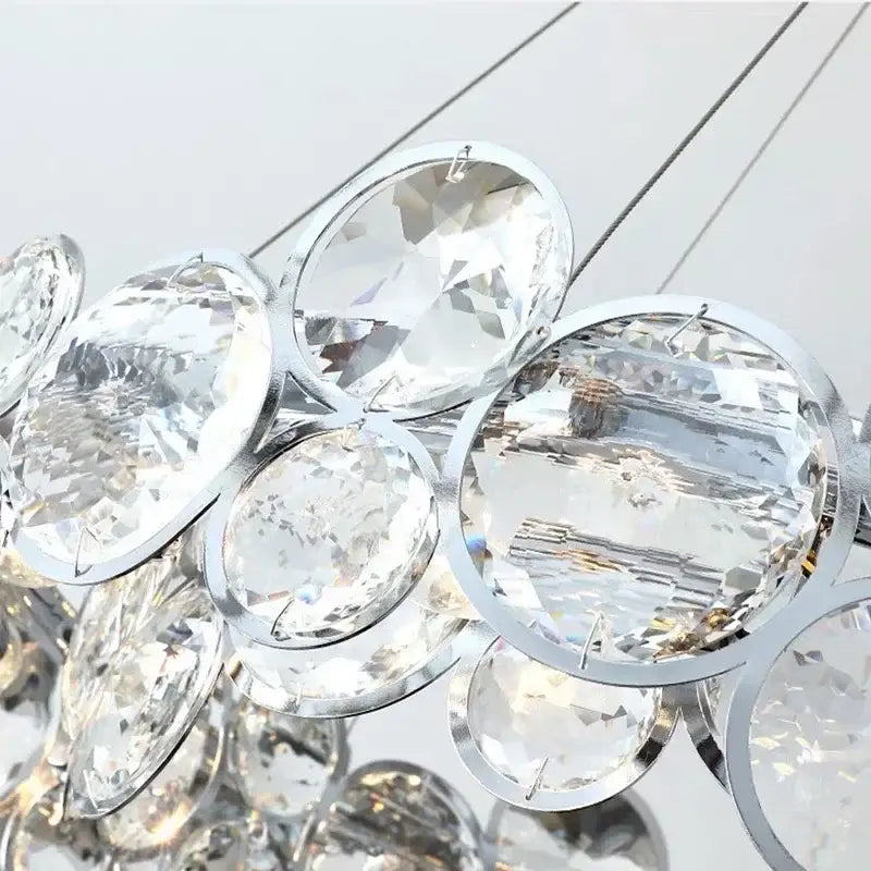 Chrome LED Crystal Chandelier