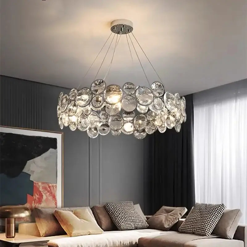 Chrome LED Crystal Chandelier