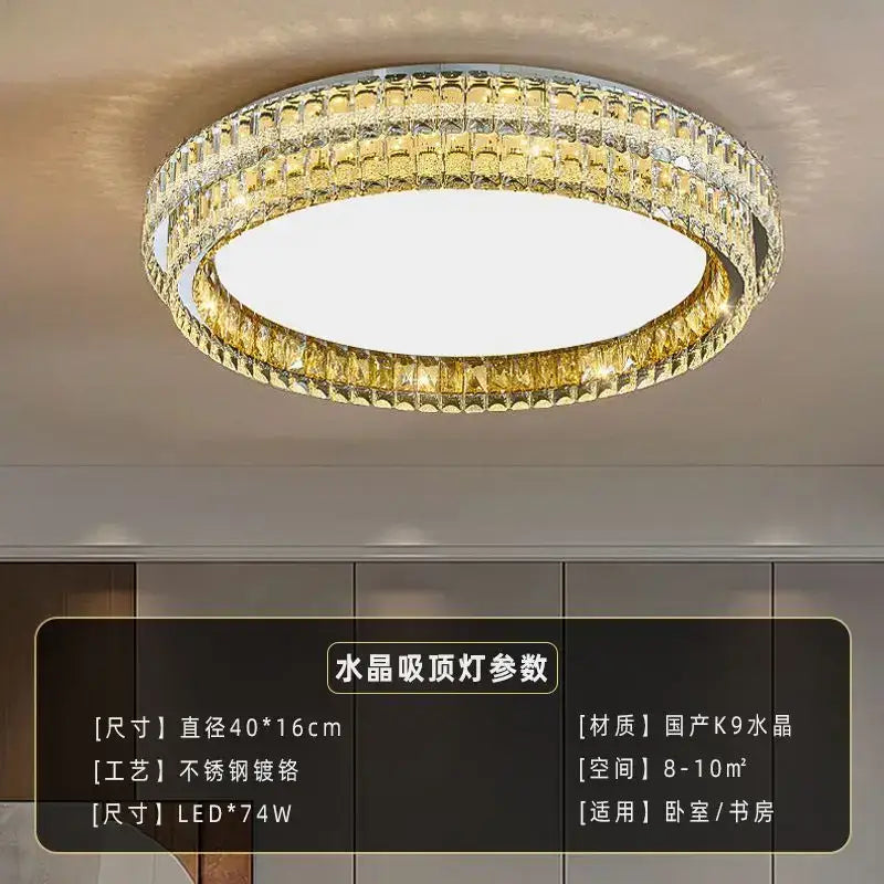 Crystal Round LED Ceiling Light