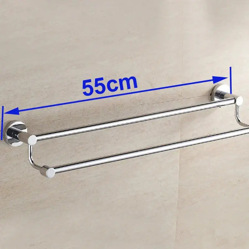 Chrome Double Towel Bar