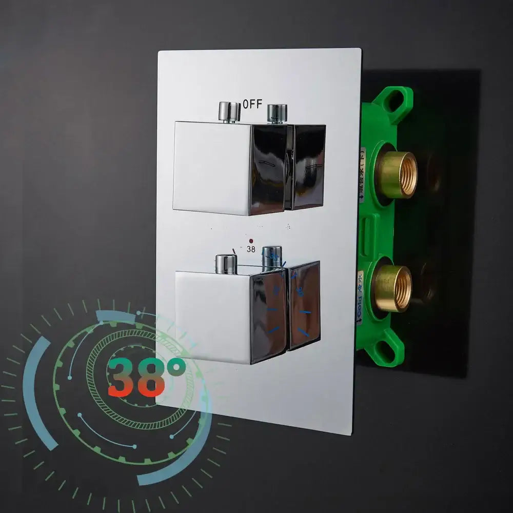 Chrome Dual Handle Shower Valve