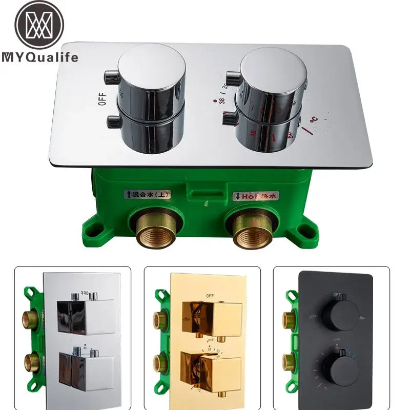 Chrome Dual Handle Shower Valve