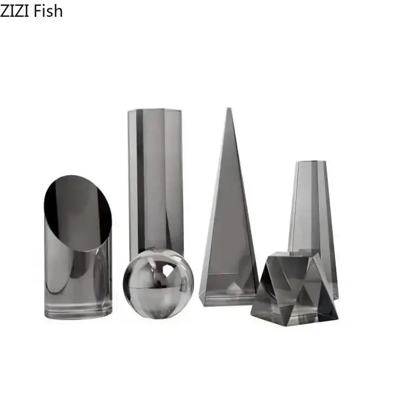 Chrome Crystal Bookends