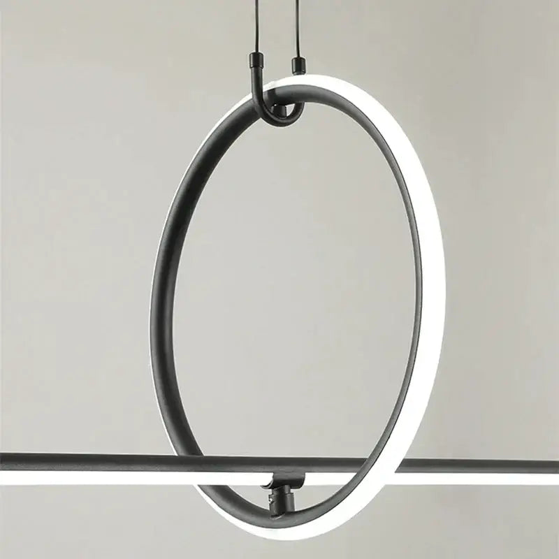 Chrome Geometric LED Pendant