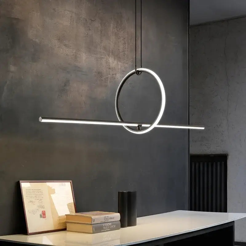Chrome Geometric LED Pendant