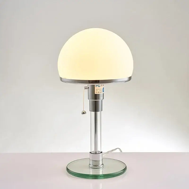Chrome Frosted Dome Lamp