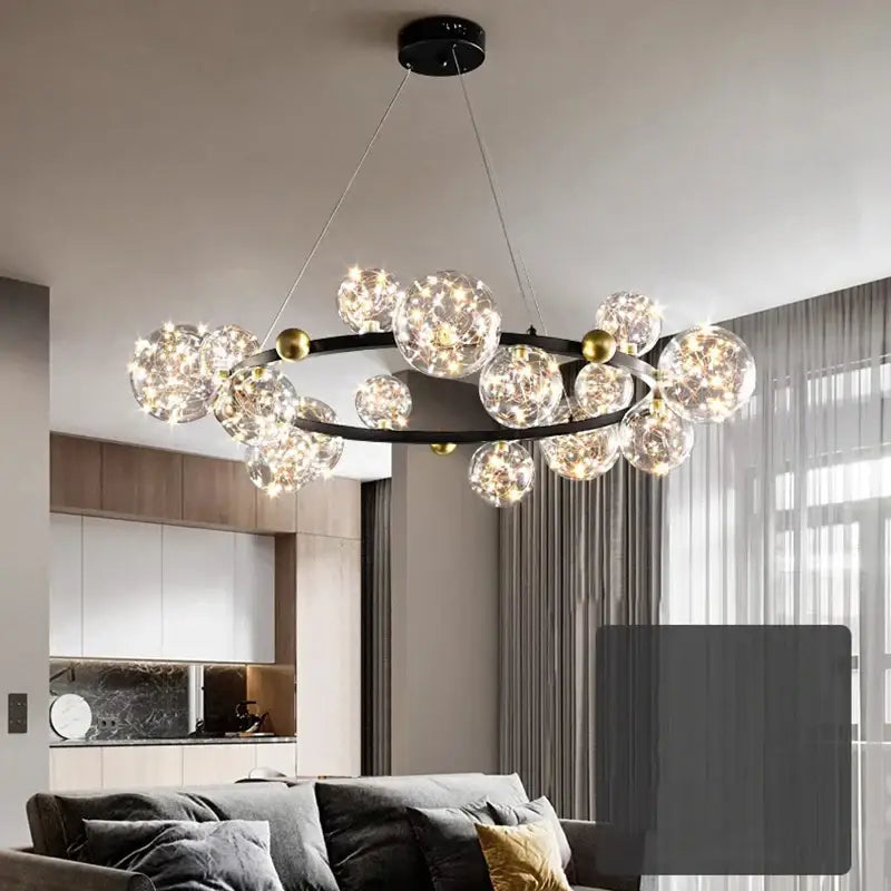 Chrome Crystal Chandelier Light App-Dimmable
