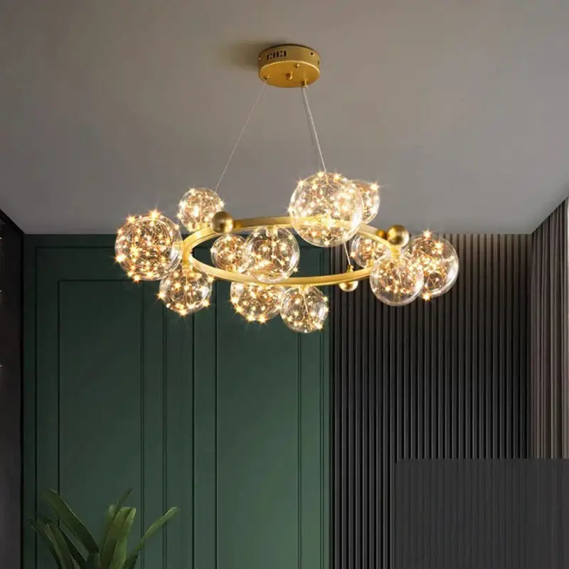 Chrome Crystal Chandelier Light App-Dimmable