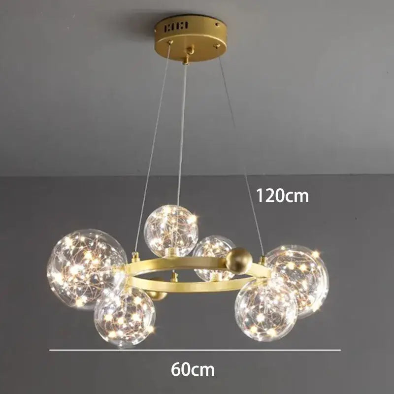Chrome Crystal Chandelier Light App-Dimmable