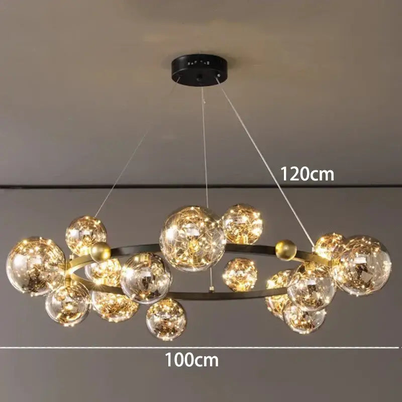 Chrome Crystal Chandelier Light App-Dimmable