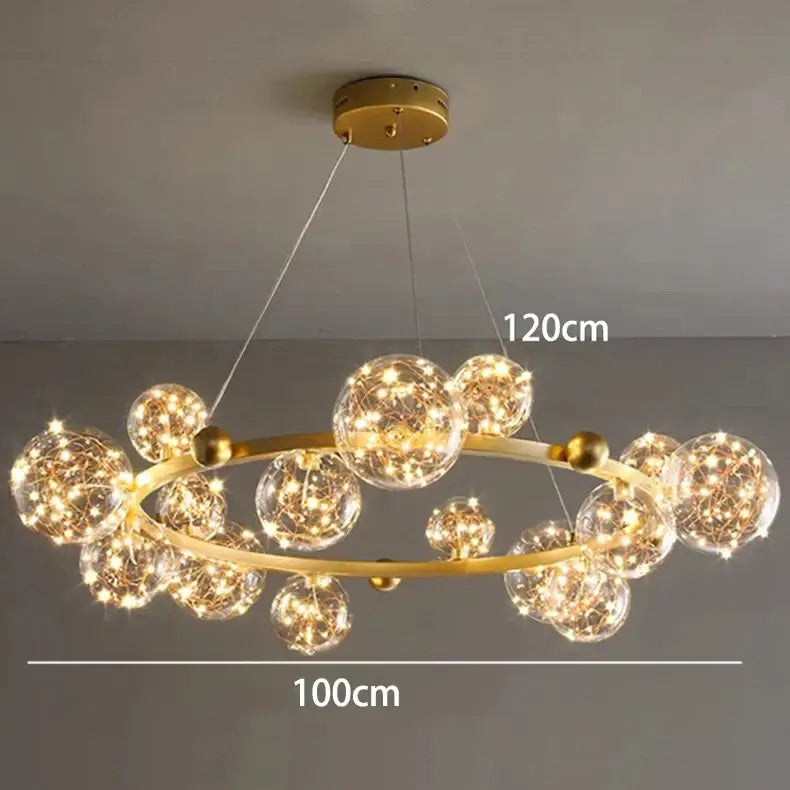 Chrome Crystal Chandelier Light App-Dimmable